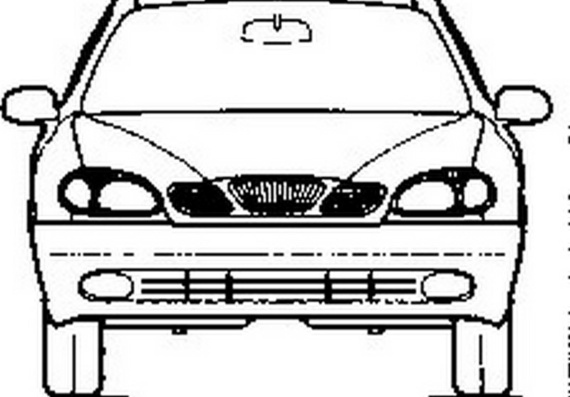 Daewoo Lanos 3,4,5 door versions - drawings (figures) of the car